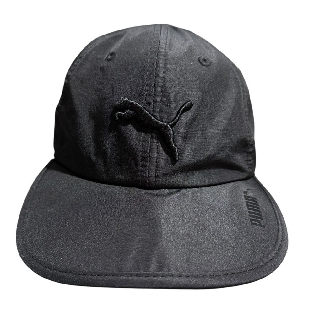 Puma Black Baseball Cap, Embroidered Puma Logo - Adjustable Strap
